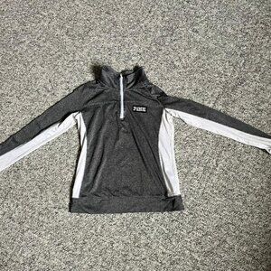 💥VS PINK Ultimate 1/4 Zip Pullover Activewear Sweatshirt Size Medium
